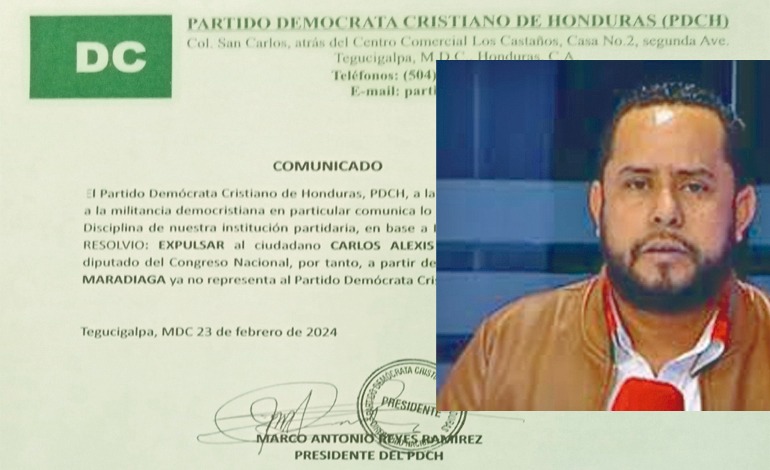 Expulsado Carlos Raudales de la Democracia&nbsp;Cristiana