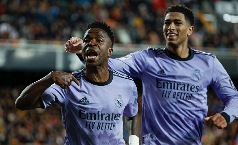 Vinicius salvó el empate 2-2 del Real Madrid ante el&nbsp;Valencia