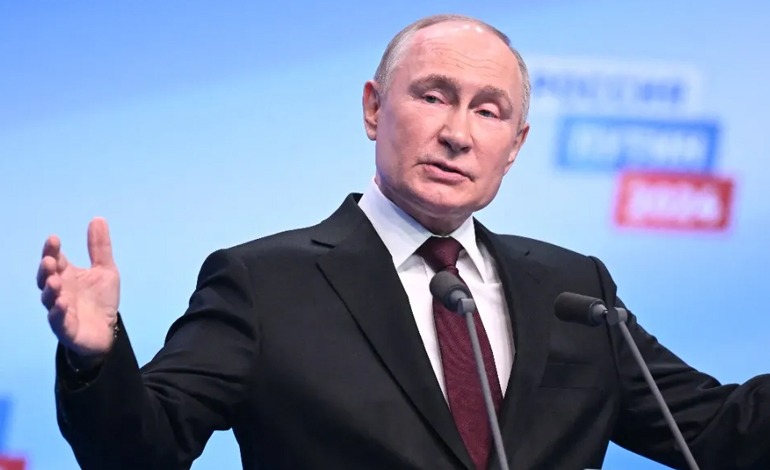 Vladimir Putin reelecto holgadamente para un quinto&nbsp;mandato