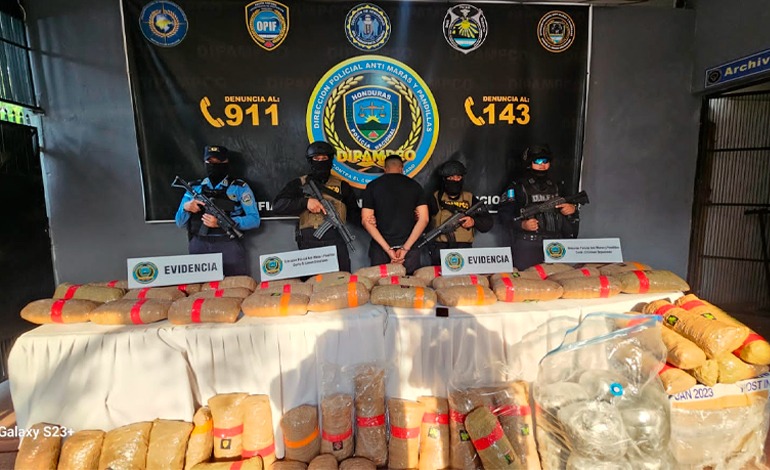 DIPAMPCO desmantela centro de almacenamiento de drogas en San Pedro&nbsp;Sula