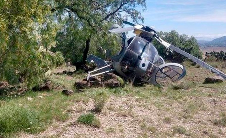 Cae helicóptero en el sur de&nbsp;México