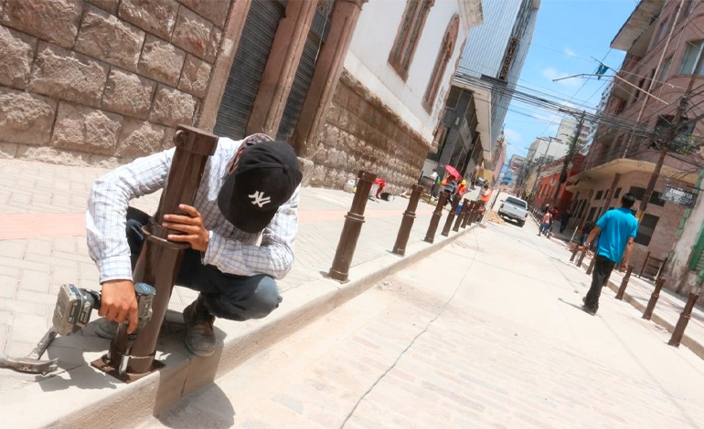 En más de un 70% avanza recuperación de la avenida&nbsp;Cervantes