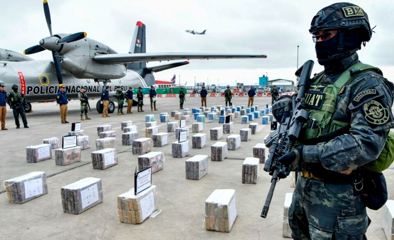 Perú convertirá la cocaína incautada en bloques de&nbsp;concreto