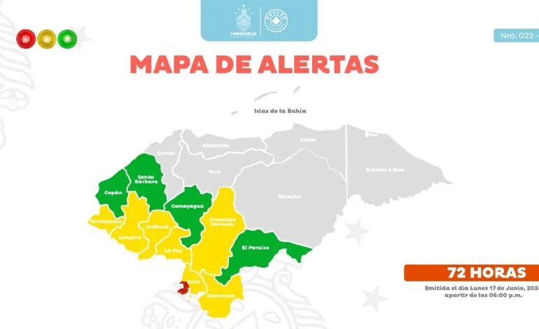 Alerta roja por desbordamiento del río&nbsp;Goascorán