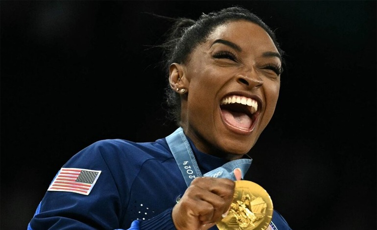 Simone Biles volvió a volar para conquistar su tercer&nbsp;oro