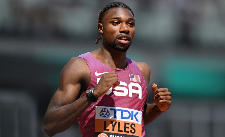 Noah Lyles se pasea en los 200&nbsp;metros