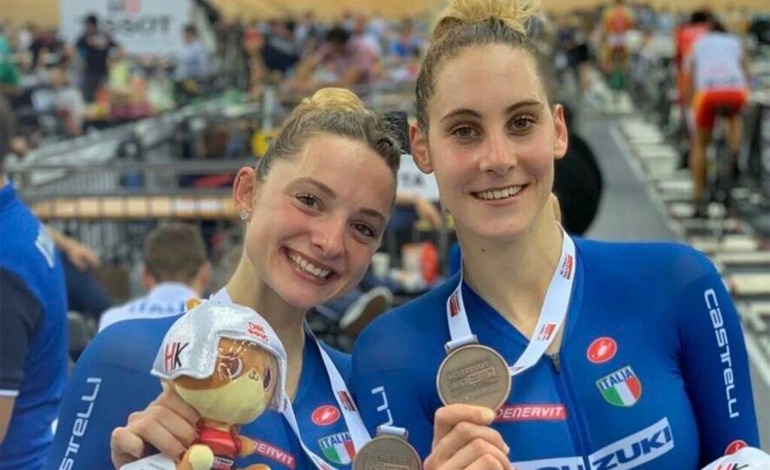 Las italianas Chiara Consonni y Vittoria Guazzini se proclamaron&nbsp;campeonas