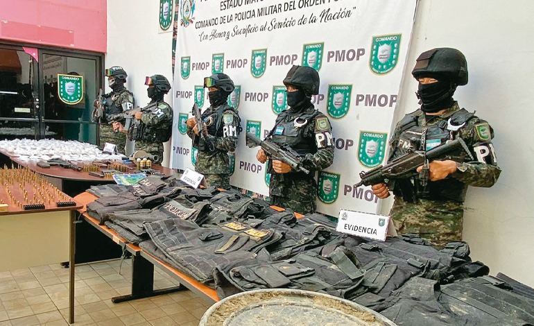 Incautan un fuerte arsenal y cocaína a “Los&nbsp;Olanchanos”
