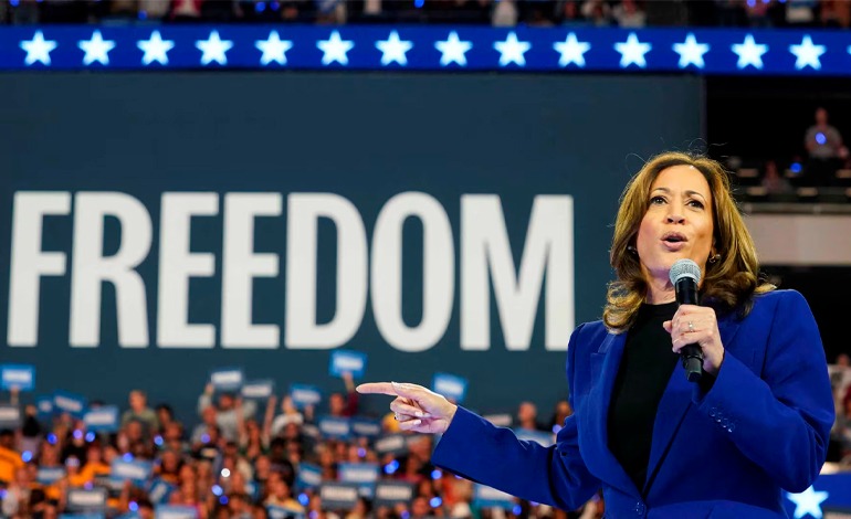 Kamala Harris aceptó la nominación&nbsp;presidencial