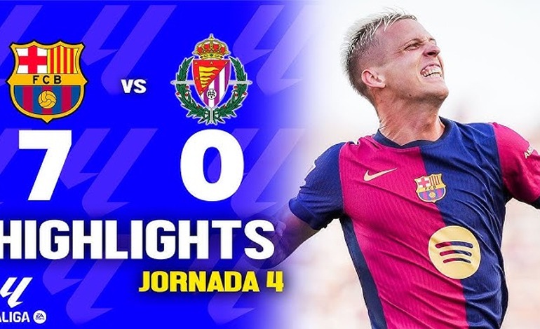 FC Barcelona desencadena lluvia de goles frente al&nbsp;Valladolid