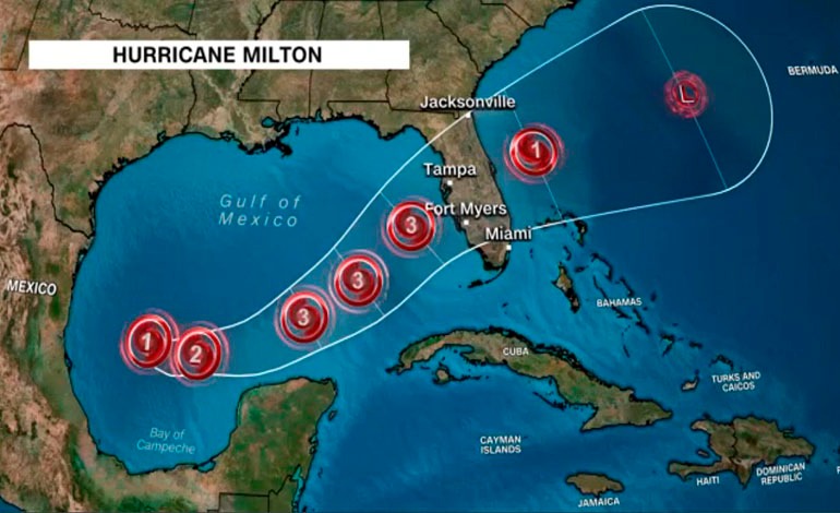 Milton va como monstruo la&nbsp;Florida