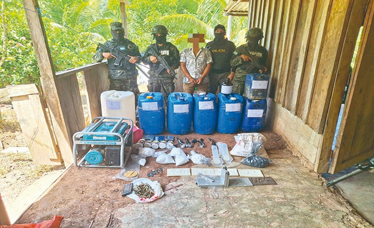 Destruyen el mayor laboratorio de procesamiento de&nbsp;drogas