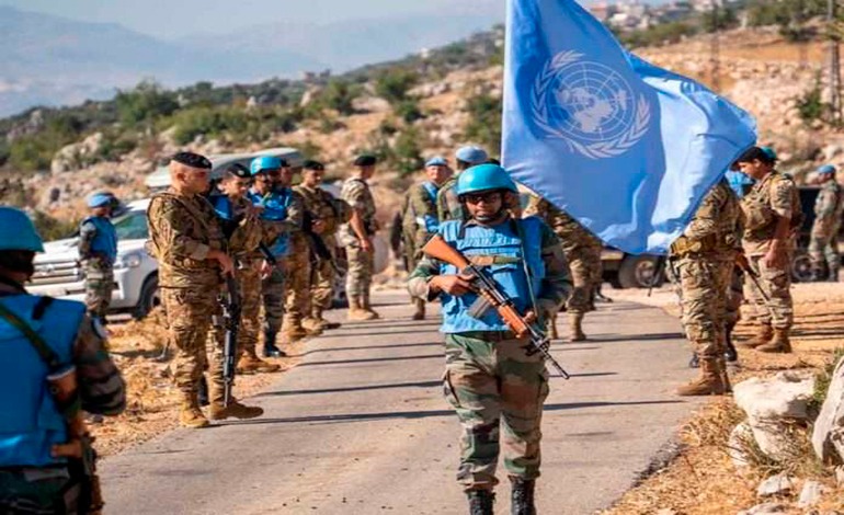 Los cascos azules de la ONU en la frontera de&nbsp;Líbano