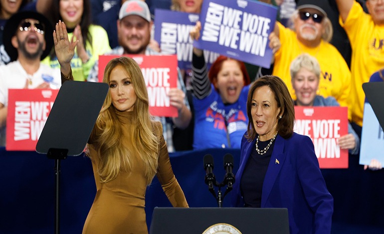 JLO en apoyo a&nbsp;Kamala