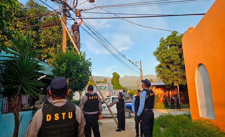 Desmantelan moderno sistemas de cámaras de&nbsp;pandilleros