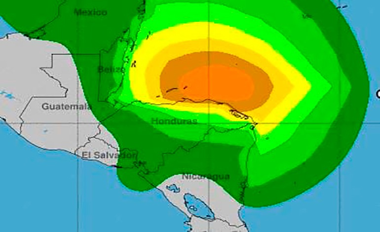 Alerta de Huracán para&nbsp;Honduras