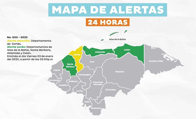Cortés en Alerta&nbsp;Amarilla
