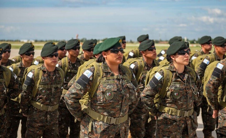 75 soldados guatemaltecos llegan a reforzar la policía de&nbsp;Haití