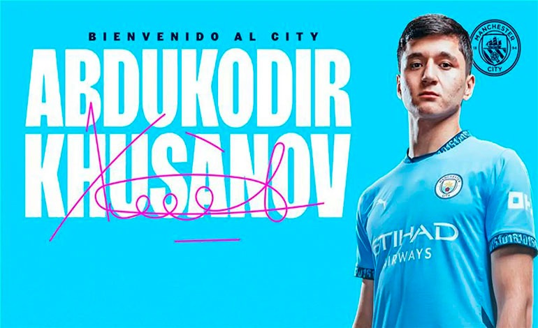 El defensa central Abdukodir Khusanov al&nbsp;City