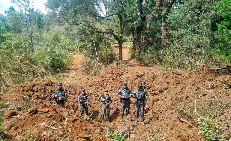 FF. AA. neutraliza carretera ilegal en Reserva&nbsp;Biológica