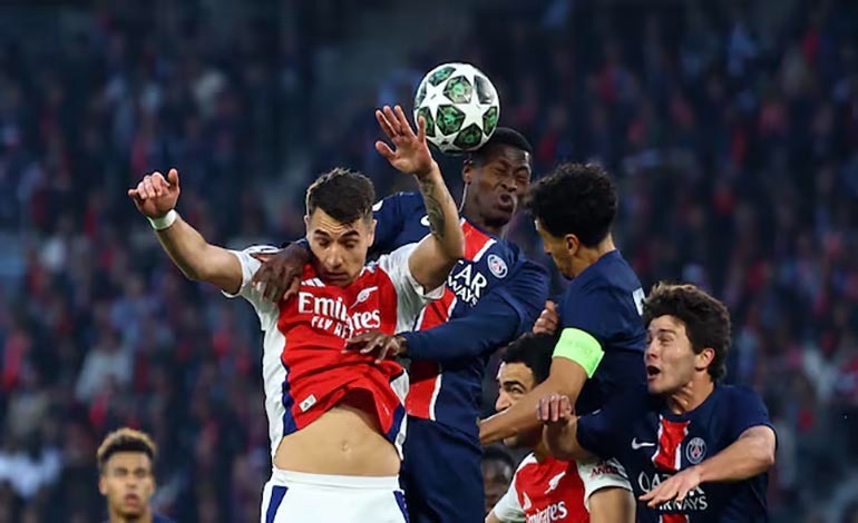 París SG vence sin complicaciones al&nbsp;Arsenal