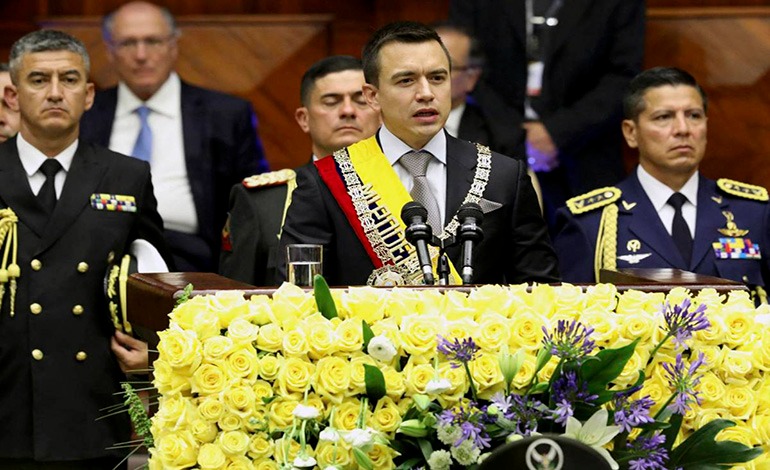 Noboa promete salvar Ecuador del&nbsp;narcotráfico