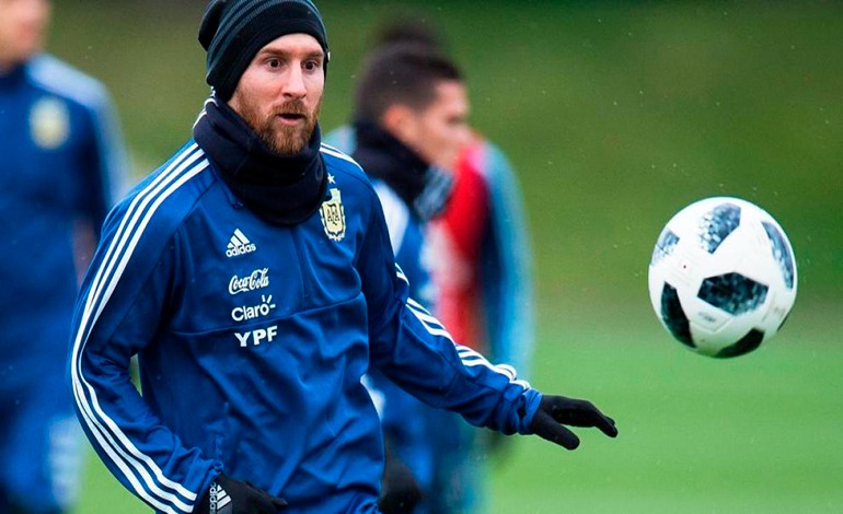 Messi se une a los entrenos en&nbsp;Argentina
