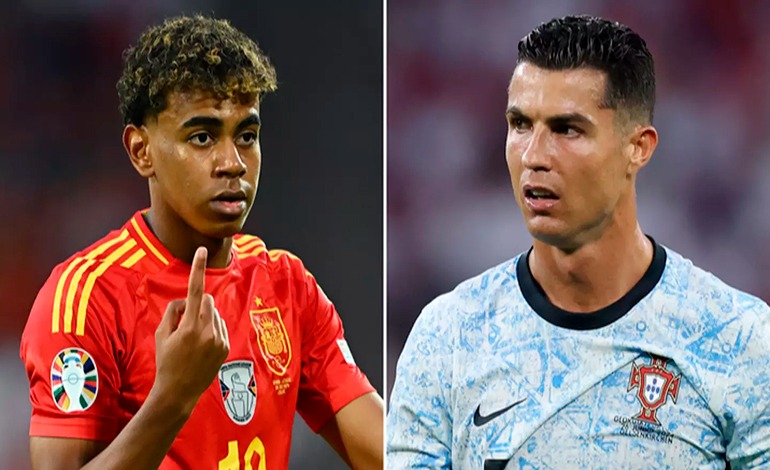 Lamine Yamal y Cristiano Ronaldo en busca del&nbsp;trofeo