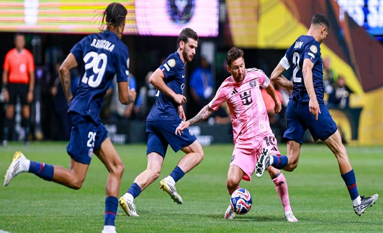 PSG se da un festín con el Inter de Miami y Messi de&nbsp;boca