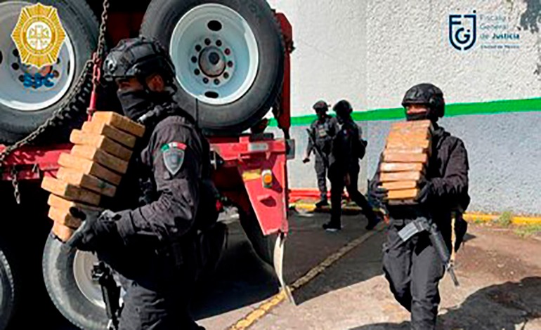 México decomisa 2.8 toneladas de&nbsp;cocaína