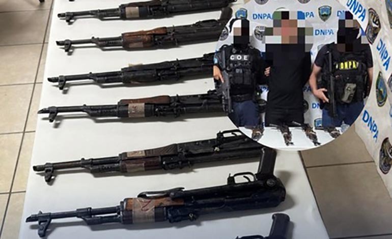 Golpe al crimen organizado: Decomisan 8&nbsp;AK-47