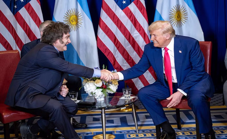 Trump minimiza crisis argentina tras reunión con&nbsp;Milei