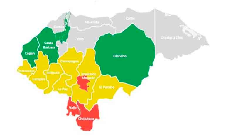 Alerta Roja en Valle, Choluteca y el Distrito&nbsp;Central