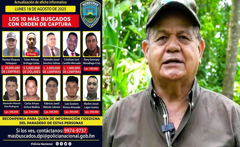 Romeo Vásquez los desafía: Suban recompensa a L50&nbsp;millones