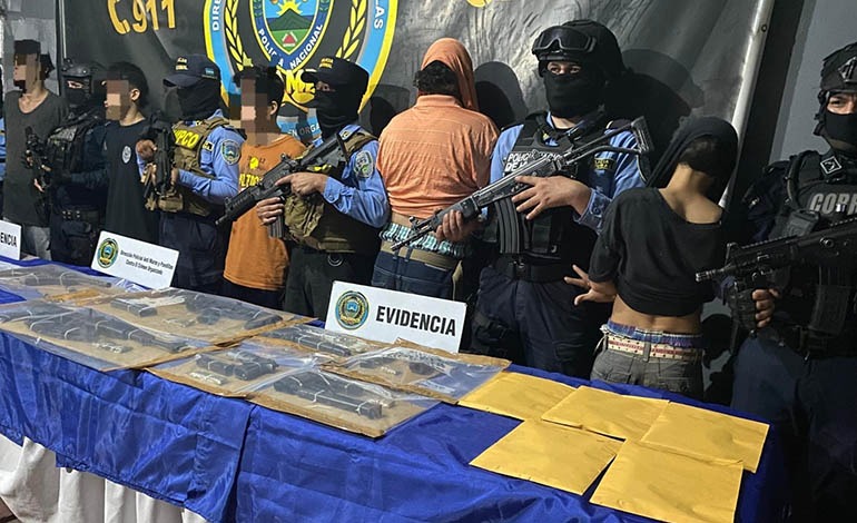DIPAMPCO desmantela célula de sicariato en La Lima y decomisa arsenal de&nbsp;guerra