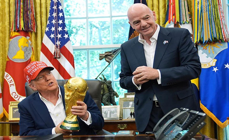 Gianni Infantino conquistó a Donald&nbsp;Trump