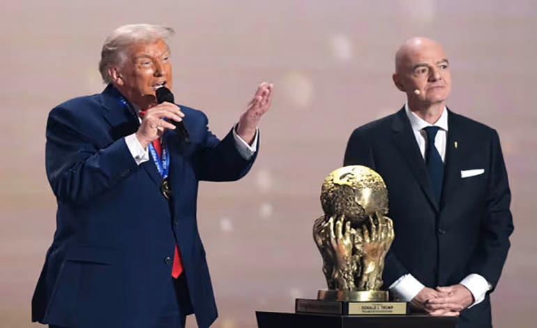 Un sorteo a todo Mundial con Trump como&nbsp;superestrella