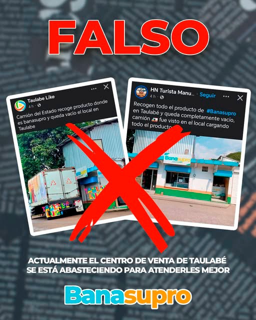 Banasupro garantiza abastecimiento y atención normal en el Centro de Venta de&nbsp;Taulabé