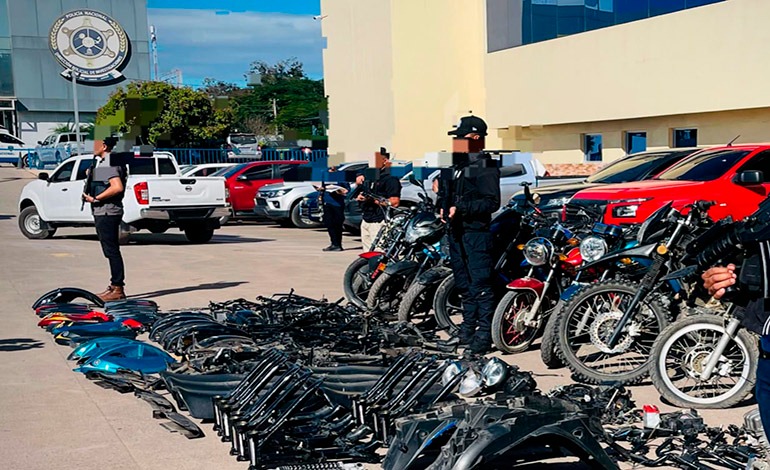 DPI desmantela taller clandestino y recupera 20 motocicletas robadas