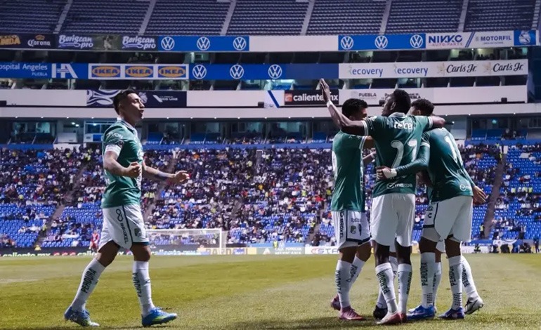 León vence al Puebla y entra en zona de&nbsp;clasificación