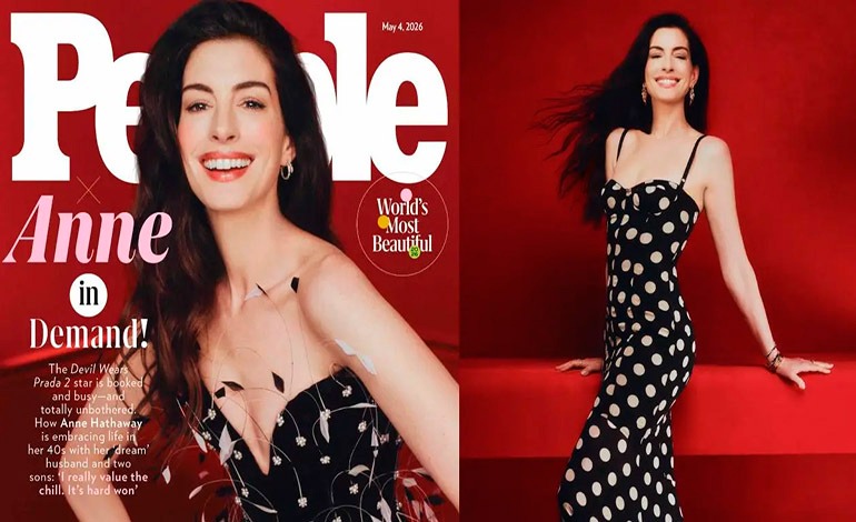 Anne Hathaway es elegida la mujer más&nbsp;bella