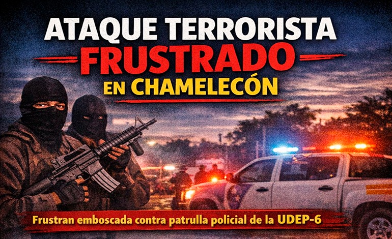 Frustran ataque terrorista contra patrulla policial en&nbsp;Chamelecón