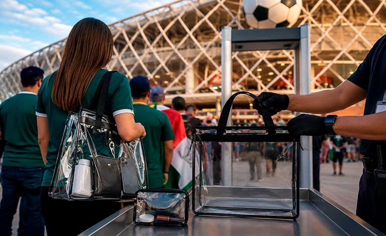 Sin bolsa transparente no entras al Mundial