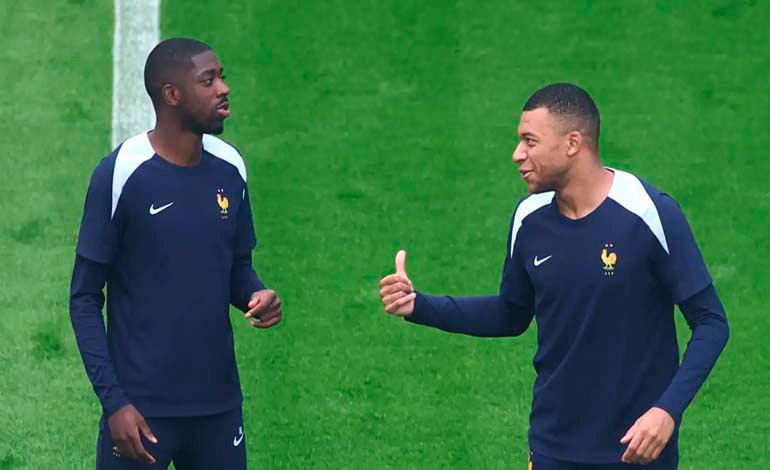 Dembélé le exige a Mbappé que defienda&nbsp;más