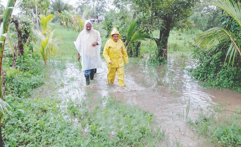 Viviendas dañadas y cultivos bajo el&nbsp;agua