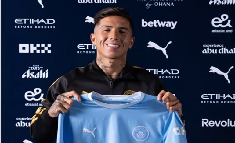 Llegada de Enzo Fernández sacude al Manchester City